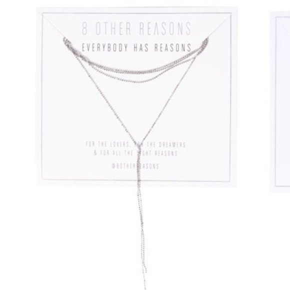8 Other Reasons Jewelry - 8 other reasons choker silver rhodium necklace nwt